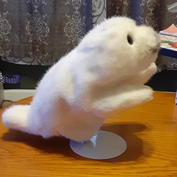 Vintage White harps baby Seal puppet plush - Picture 3 of 10